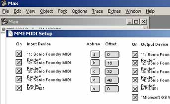 Max/MSP: setup MIDI #2